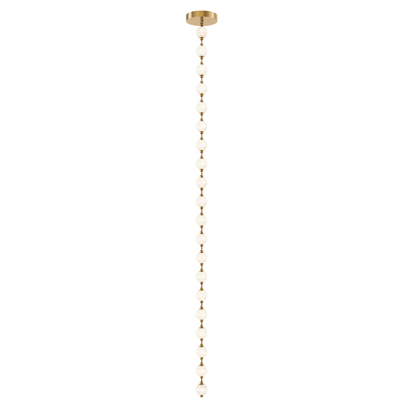 Marni Beaded Chandelier Natural Brass Extra Large DC By Alora Marini  Vertical View