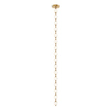 Marni Beaded Chandelier Natural Brass Large DC By Alora Marini  Vertical View