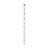 Marni Beaded Chandelier Natrual Brass Small RT By Alora Marini Vertical View