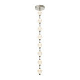 Marni Beaded Chandelier Polished Nickel Small DC By Alora Marini Vertical View