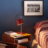 Mini Coupe Desk Lamp, Laquered Scarlet Red