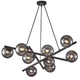 Modena Chandelier Medium Black By Artcraft