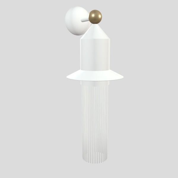 Nappe App N2 Wall Sconce By Masiero, Finis: Matt White,  , | Casa Di Luce Lighting