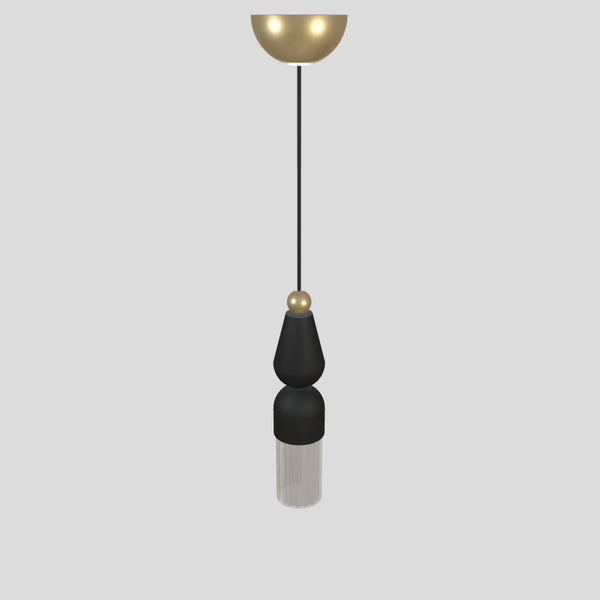 Nappe N7 Pendant Lamp By Masiero, Finish: Matt Black,  , | Casa Di Luce Lighting