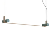 Nastro Linear Pendant By Tooy, Size: Large, Finish: Eggshell, Color: Greenish Grey