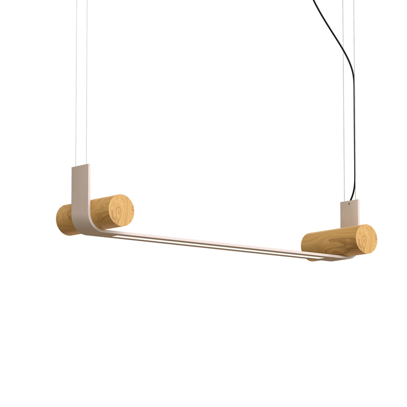Nastro Linear Pendant By Tooy, Size: Medium, Finish: Eggshell, Color: Asg