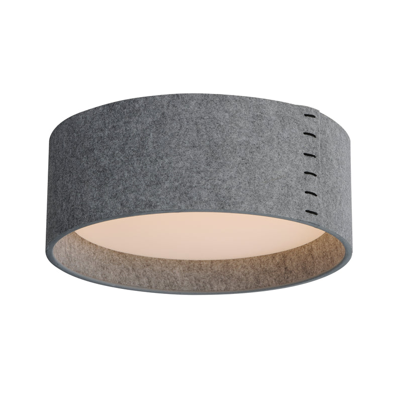 PRIME ACOUSTIC 16" LED FLUSH MOUNT BY MAXIM LIGHTING, SIZE: SMALL, FINISH: GRAY, , | CASA DI LUCE LIGHTING