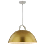 Pantheon Pendant Light Small Gold White By Artcraft