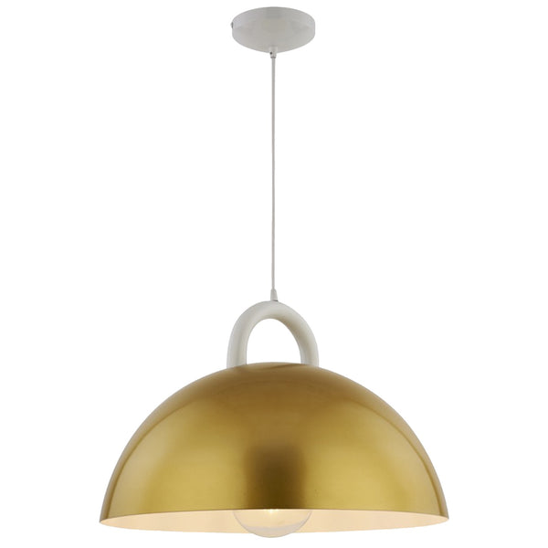 Pantheon Pendant Light Small Gold White By Artcraft