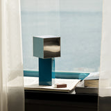Pivot Portable Lamp  Blue Silver By And Tradition Lifestyle View