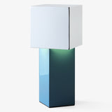 Pivot Portable Lamp Blue Silver By And Tradition With Light