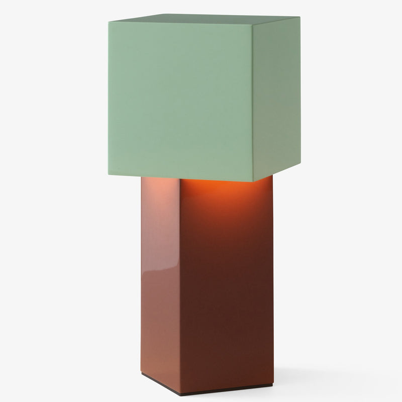 Pivot Portable Lamp Rusty Mint By And Tradition With Light