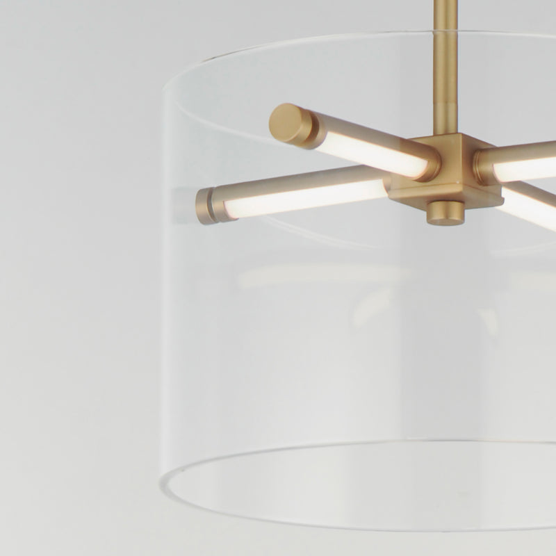 Polo LED Pendant Light Medium Gold By ET2 Detailed View 2