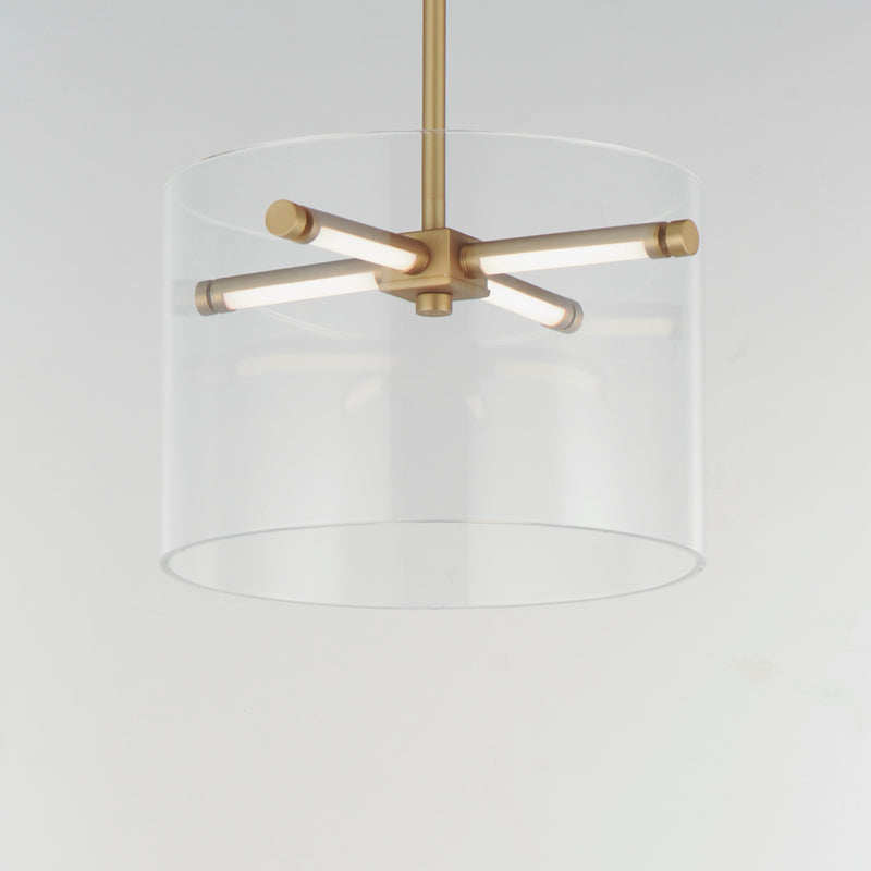 Polo LED Pendant Light Medium Gold By ET2 Detailed View