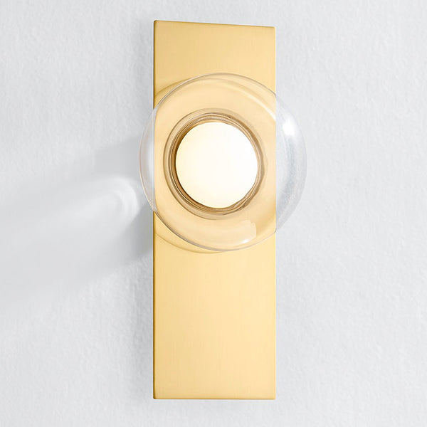 Pound Ridge Wall Sconce Aged Brass By Hudson Valley Side View