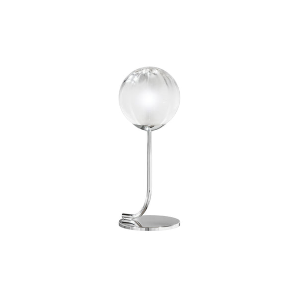 Puppet Table Lamp by Vistosi, Finis: Chrome, Color: White, ,| Casa Di Luce Lighting