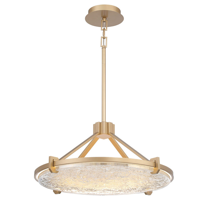 Raffinato Chandelier Brushed Gold Medium By Lib And Co Side View