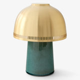 Raku Portable Table Lamp Blue Green By And Tradition
