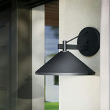 Ripley Outdoor Wall Light Large Black By Kichler Lifestyle View