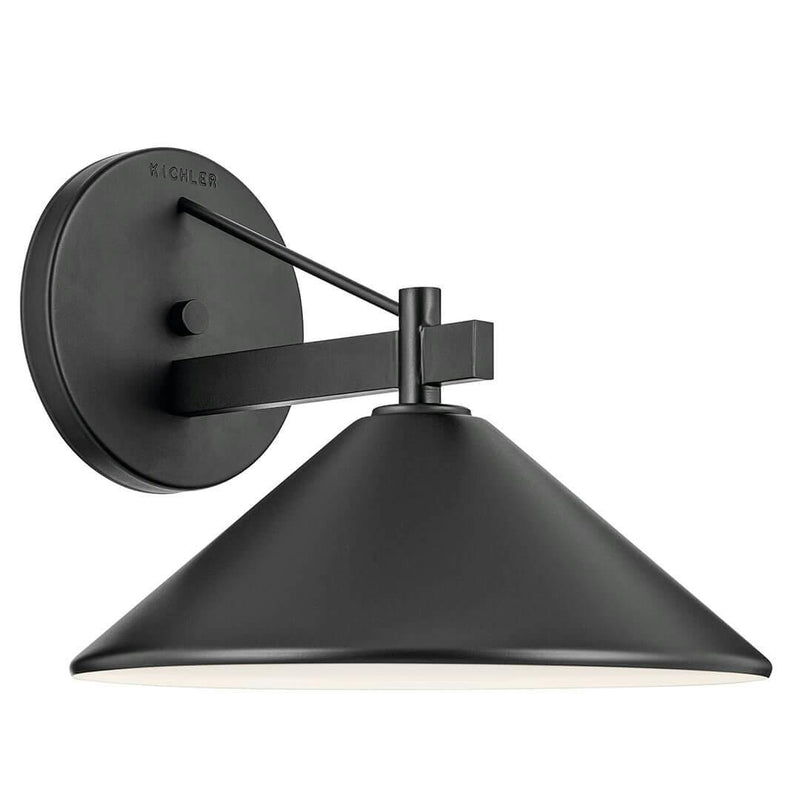 Ripley Outdoor Wall Light Large Black By Kichler
