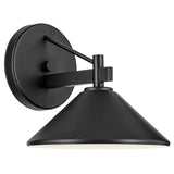 Ripley Outdoor Wall Light Small Black By Kichler