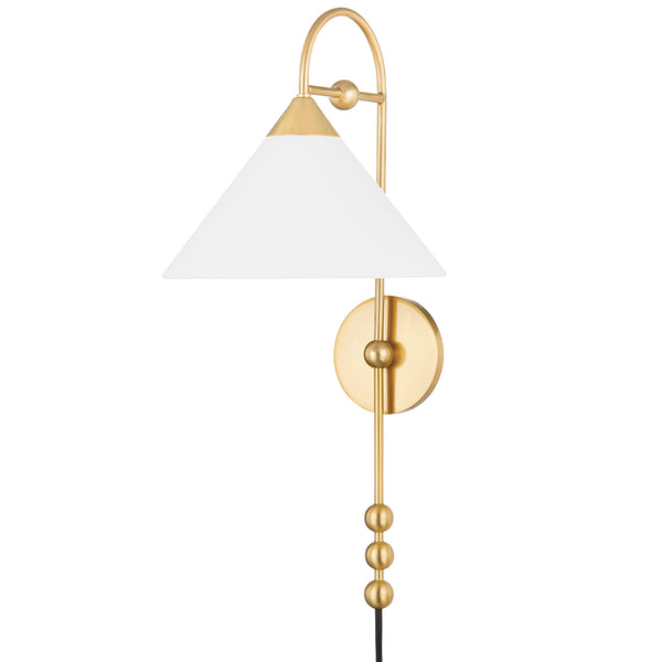 Sang Wall Light Aged Brass By Mitzi