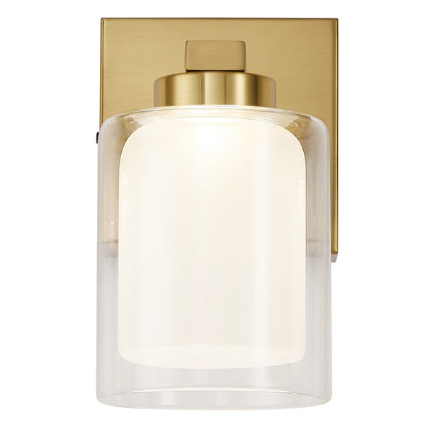 Saville LED Wall Sconce Brass By Artcraft Front View