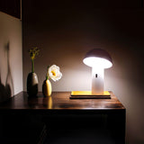 Shitake Portable Table Lamp White By New Garden Lifestyle View