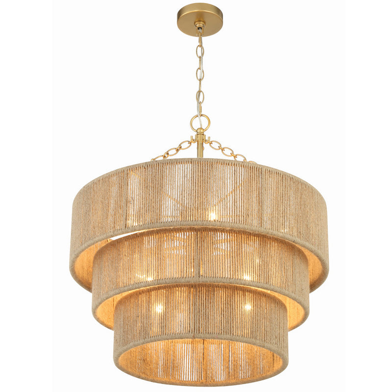 Shyla Chandelier Small By Crystorama Down View