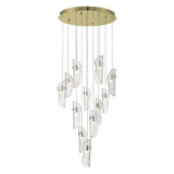 SORRENTO 12 LIGHT CHANDELIER BY LIB&CO, COLOR: CLEAR, FINISH: AGED GOLD, , | CASA DI LUCE LIGHTING