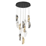 SORRENTO 12 LIGHT CHANDELIER BY LIB&CO, COLOR: MIXED, FINISH: BLACK, , | CASA DI LUCE LIGHTING