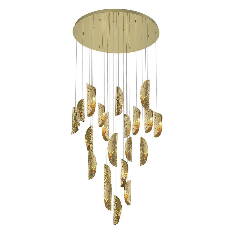 SORRENTO 21 LIGHT CHANDELIER BY LIB&CO, COLOR: COPPER, FINISH: AGED GOLD, , | CASA DI LUCE LIGHTING