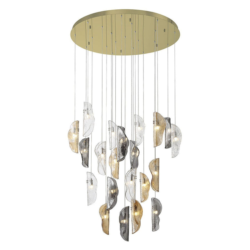 SORRENTO 21 LIGHT CHANDELIER BY LIB&CO, COLOR: MIXED, FINISH: AGED GOLD, , | CASA DI LUCE LIGHTING