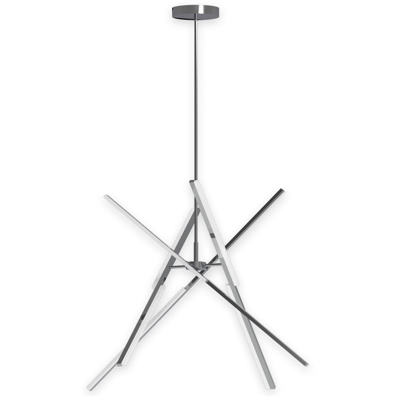 Stix LED Pendant Light Medium Chrome By Artcraft