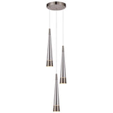 Sunnyvale Chandelier Brushed Pearl Black Smoke By Artcraft