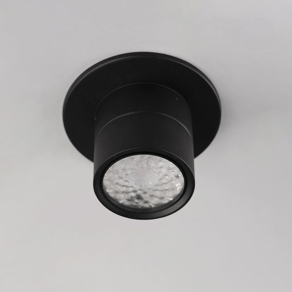 Swinger Adjustable Flush Mount Small Black By Maxim Lighitng Down View