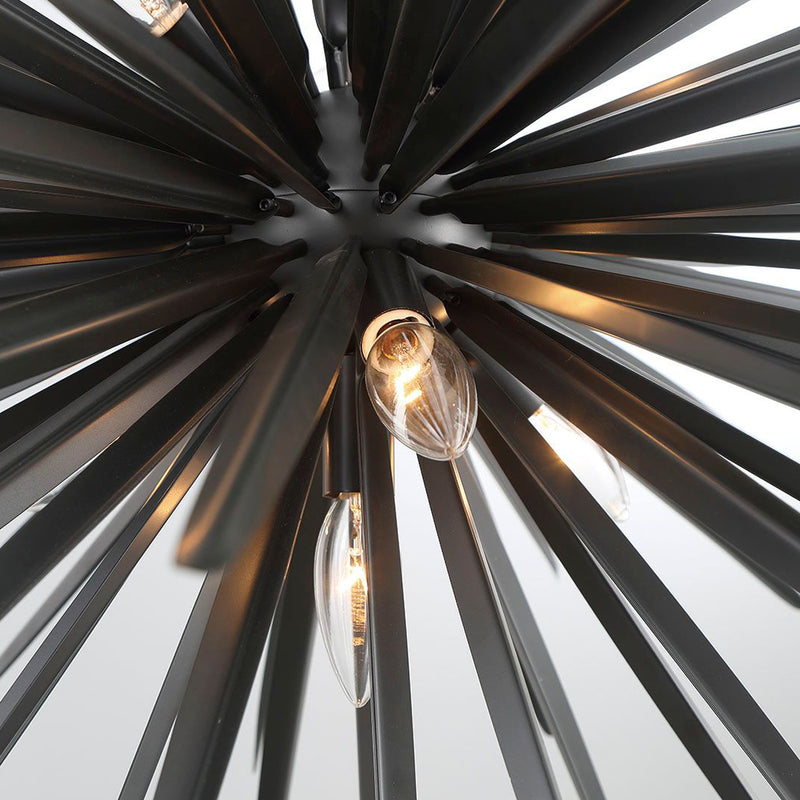 Trapani Chandelier Metallic Black 18 Lights By Lib And Co Detailed View
