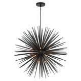 Trapani Chandelier Metallic Black 18 Lights By Lib And Co