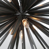 Trapani Chandelier Metallic Black 7 Lights By Lib And Co Detailed View