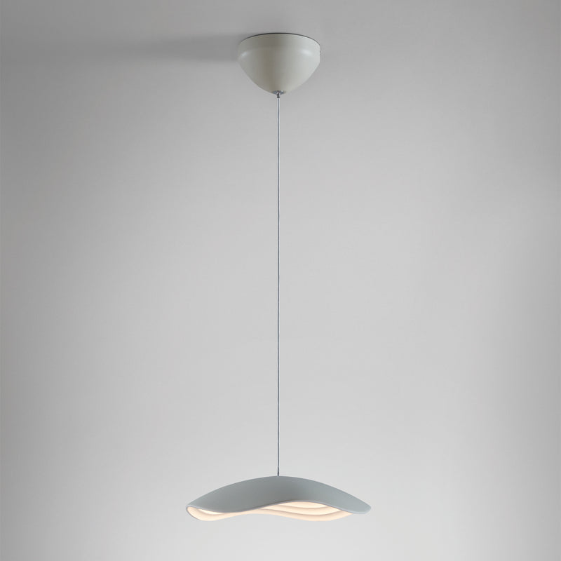 Valentina Pendant Light Grey White By Bover Front View