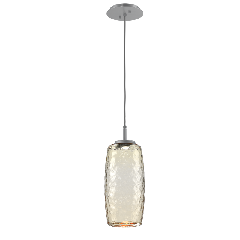 Vessel Pendant Classic Silver Amber By Hammerton
