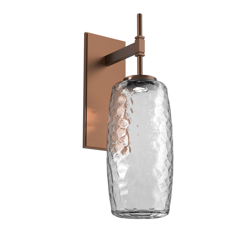 Vessel Tempo Sconce Burnished Bronze Clear By Hammerton