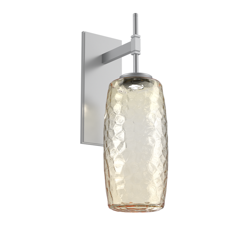Vessel Tempo Sconce Classic Silver Amber By Hammerton