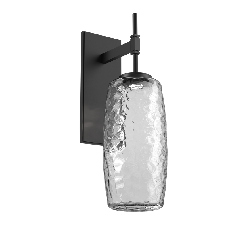 Vessel Tempo Sconce Matte Black Clear By Hammerton