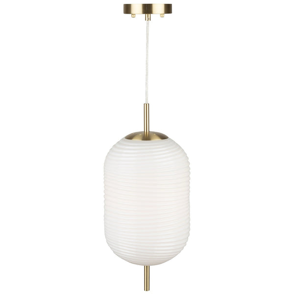 Vita Pendant Light White Brass By Artcraft Detailed View