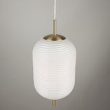 Vita Pendant Light White Brass By Artcraft Lifestyle View