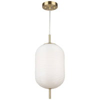 Vita Pendant Light White Brass By Artcraft