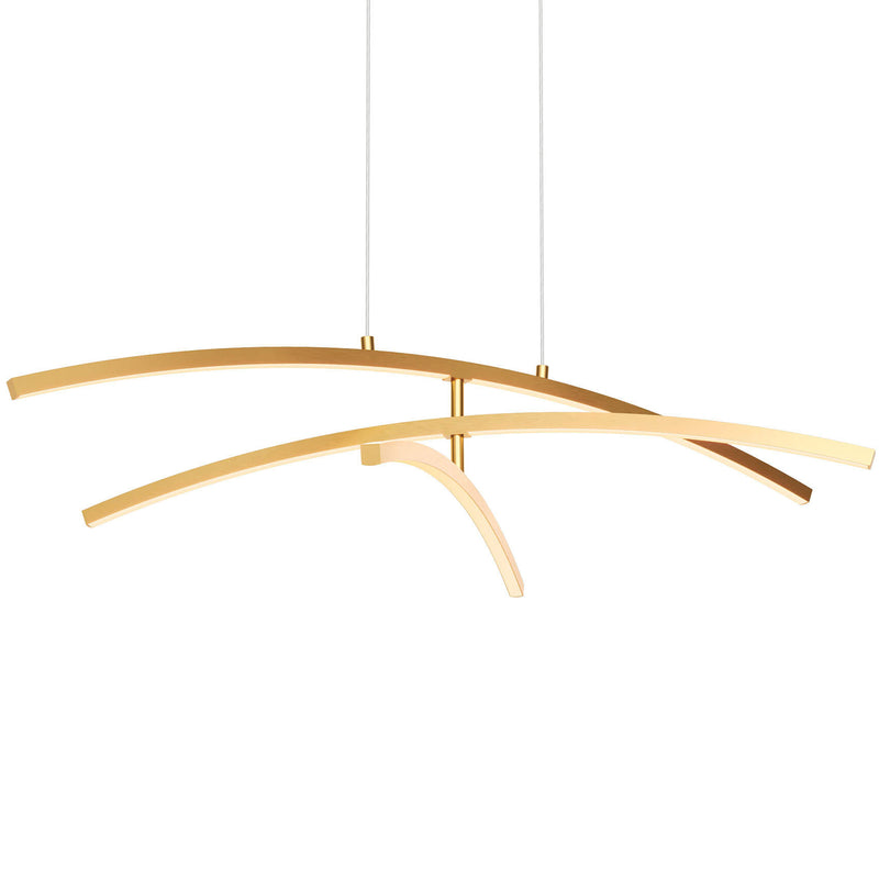 W3PD36 CC 36 Sway Pendant Gold By DALS