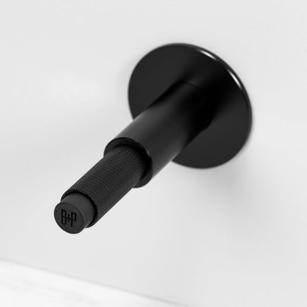 Wall Mounted Door Stop Black By Buster And Punch Front View
