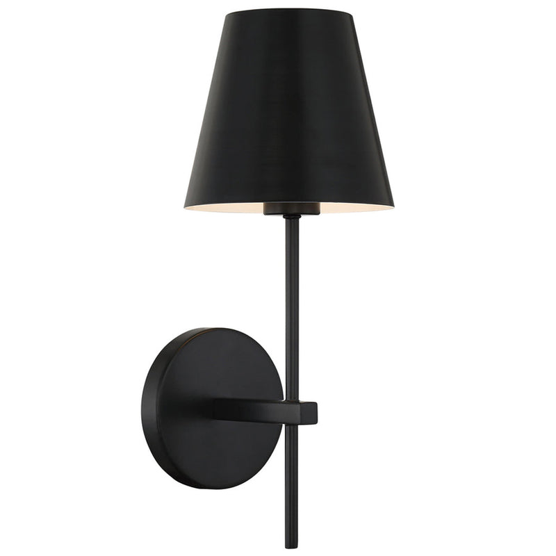 Xavier Wall Sconce Matte Black By Crystorama